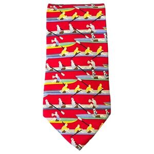 Tie Alynn Neckwear Rowing Crew "Stroke!" 100%‎ Silk